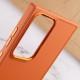 TPU чохол Bonbon Metal Style для Samsung Galaxy S24 Ultra Помаранчевий / Papaya