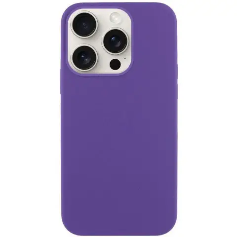 Чохол Silicone Case Full Protective (AA) NO LOGO для Apple iPhone 15 Pro (6.1") Фіолетовий / Amethyst
