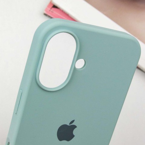 Чохол Silicone Case Full Protective (AA) для Apple iPhone 16 (6.1") Бірюзовий / Beryl