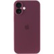 Чохол Silicone Case Full Camera Protective (AA) для Apple iPhone 16 Plus (6.7") Бордовий / Plum