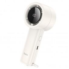 Портативний вентилятор Hoco HX63 Fashion high-speed handheld fan 2000 mAh White