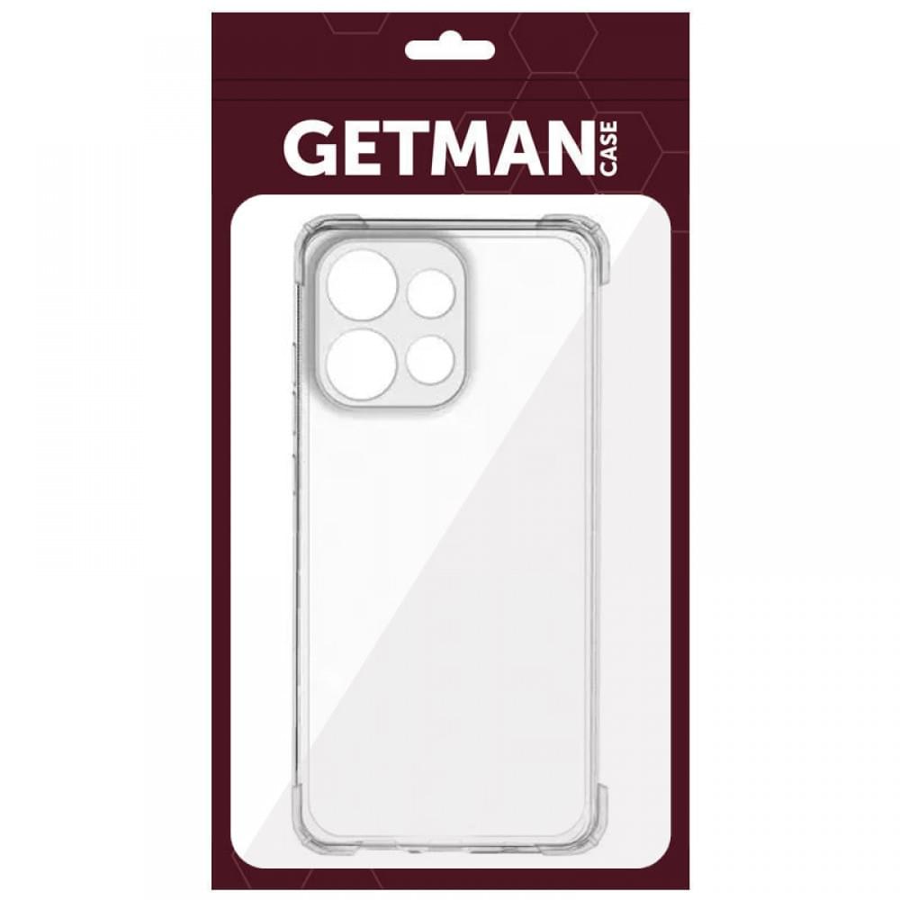 TPU чохол GETMAN Ease logo посилені кути Full Camera для Motorola Edge 50 Neo Безбарвний (прозорий)