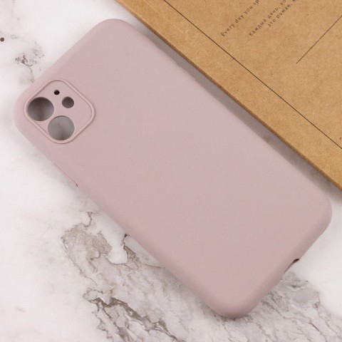 Чохол Silicone Case Full Camera Protective (AA) NO LOGO для Apple iPhone 12 (6.1") Сірий / Lavender