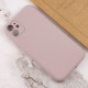 Чохол Silicone Case Full Camera Protective (AA) NO LOGO для Apple iPhone 12 (6.1") Сірий / Lavender