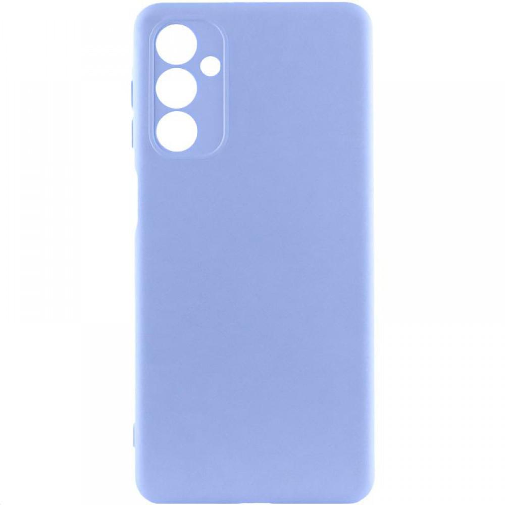 Чохол TPU GETMAN Liquid Silk Full Camera для Samsung Galaxy A12 Бузковий / Light purple