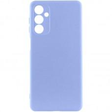 Чохол TPU GETMAN Liquid Silk Full Camera для Samsung Galaxy A12 Бузковий / Light purple