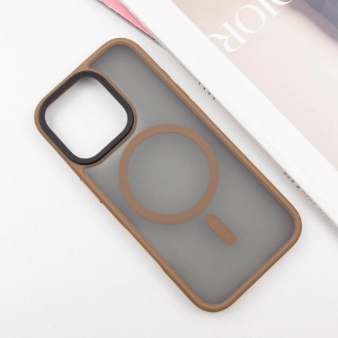 TPU+PC чохол Metal Buttons with MagSafe для Apple iPhone 16 Pro Max (6.9") Золотий