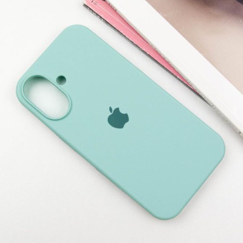Чохол Silicone Case Full Protective (AA) для Apple iPhone 16 (6.1") Бірюзовий / Beryl