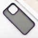 TPU+PC чохол Metal Buttons для Apple iPhone 16 Pro (6.3") Темно-Фіолетовий