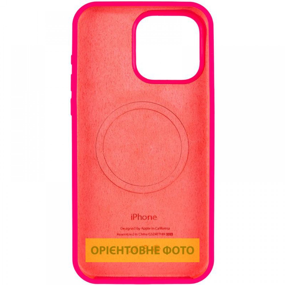 Чехол Silicone Case (AA) Logo with MagSafe для Apple iPhone 16e (6.1")