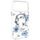TPU+PC чохол Clear Garden with MagSafe для Apple iPhone 17 Pro Max (6.9") Blue Blossom