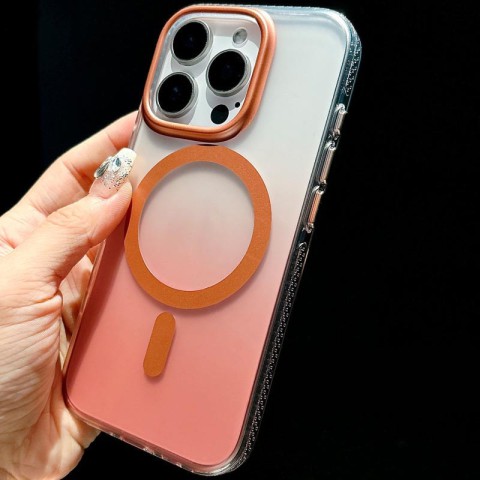 Чохол TPU+PC Shadow with MagSafe для Apple iPhone 16 Pro (6.3") Rose Gold