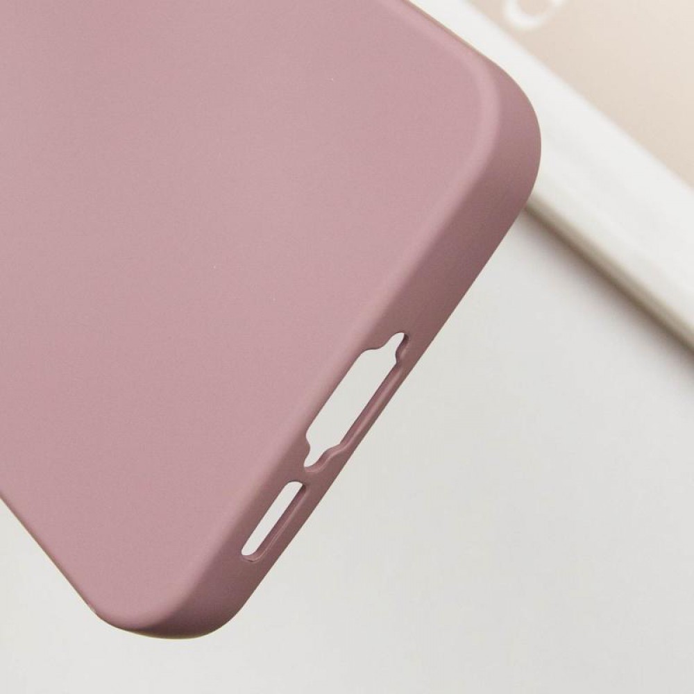 Чохол TPU GETMAN Liquid Silk Full Camera для Samsung Galaxy S24 Рожевий / Pink Sand