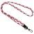 Плетенный шнурок (5мм) 120см Rose / Red / Black