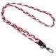Плетенный шнурок (5мм) 120см Rose / Red / Black