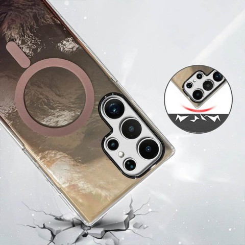 Чохол TPU Shiny Mountain (MagFit) для Samsung Galaxy S26 Ultra Chocolate