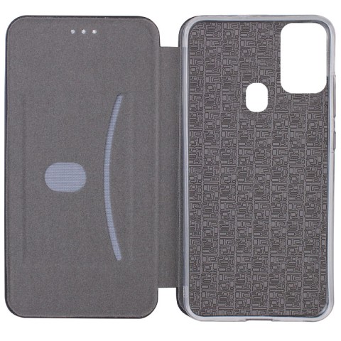 Шкіряний чохол-книжка Classy для Samsung Galaxy A21s Темно-синій