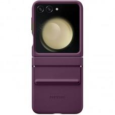 Шкіряний чохол Leather Case (AAA) для Samsung Galaxy Z Flip5 Purple