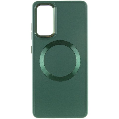 TPU чохол Bonbon Metal Style with MagSafe для Samsung Galaxy A55 Зелений / Army Green
