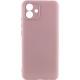 Чохол TPU GETMAN Liquid Silk Full Camera для Samsung Galaxy A05 Рожевий / Pink Sand