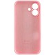 Чохол Silicone Case Full Camera Protective (AA) для Apple iPhone 16 (6.1") Рожевий / Light pink