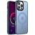 TPU+PC чохол Metal Buttons with MagSafe Colorful для Apple iPhone 16 Pro Max (6.9") Блакитний