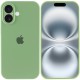 Чохол Silicone Case Full Camera Protective (AA) для Apple iPhone 16 Plus (6.7") М'ятний / Mint
