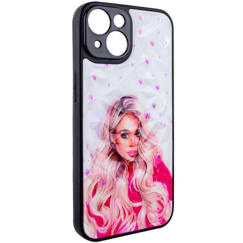 TPU+PC чохол Prisma Ladies для Apple iPhone 14 (6.1") Pink