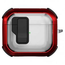 Футляр протиударний Locking Button для навушників Airpods 3 Red