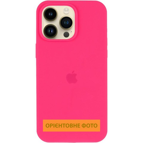 Чохол Silicone Case (AA) Logo with MagSafe для Apple iPhone 16e (6.1") Рожевий / Barbie pink