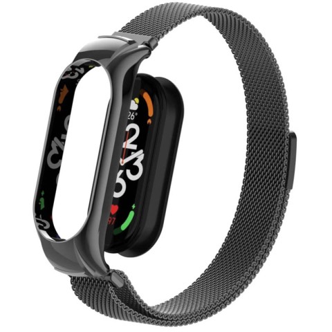 Ремінець Milanese Loop Design для Xiaomi Mi Band 8 / Band 9 (China) / 10 Black
