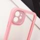 TPU чохол Transparent + Colour 1,5mm для Apple iPhone 12 (6.1") Pink