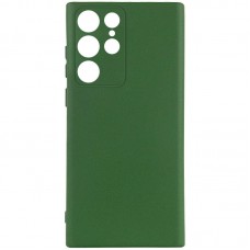 Чохол TPU GETMAN Liquid Silk Full Camera для Samsung Galaxy S23 Ultra Зелений / Dark green