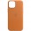 Шкіряний чохол Leather Case (AAA) with MagSafe and Animation для Apple iPhone 14 Pro Max (6.7") Golden Brown