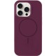 Чохол Silicone Case Full Protective (AA) NO LOGO with MagSafe для Apple iPhone 15 Pro Max (6.7") Бордовий / Plum