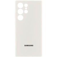 Чохол Silicone Cover Lakshmi Full Camera (AAA) with Logo для Samsung Galaxy S24 Ultra Білий / White