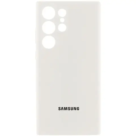 Чохол Silicone Cover Lakshmi Full Camera (AAA) with Logo для Samsung Galaxy S24 Ultra Білий / White