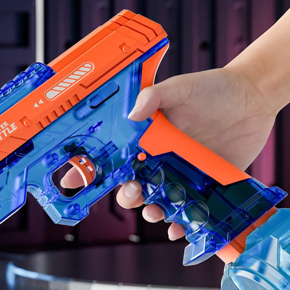 Водяний акумуляторний пістолет Water Gun 66-35 (500ml) with lithium battery Blue / Orange