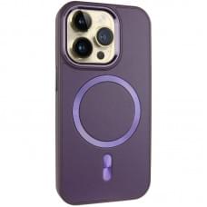 Шкіряний чохол SnapCase with MagSafe для Apple iPhone 14 Pro (6.1") Dark Purple