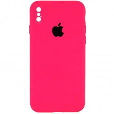 Чехол Silicone Case Square Full Camera Protective (AA) для Apple iPhone X / XS (5.8")