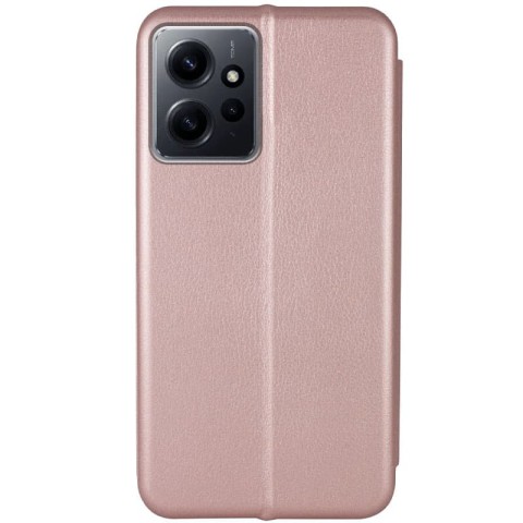Шкіряний чохол-книжка Classy для Xiaomi Redmi Note 12 4G Rose Gold