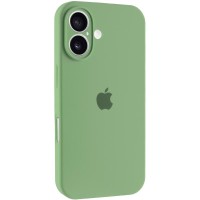 Чохол Silicone Case Full Camera Protective (AA) для Apple iPhone 16 Plus (6.7") М'ятний / Mint
