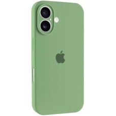Чохол Silicone Case Full Camera Protective (AA) для Apple iPhone 16 Plus (6.7") М'ятний / Mint