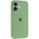 Чохол Silicone Case Full Camera Protective (AA) для Apple iPhone 16 Plus (6.7") М'ятний / Mint