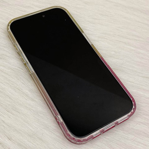 Чохол TPU Shiny Mountain (MagFit) для Apple iPhone 15 Pro (6.1") Yellow / Pink