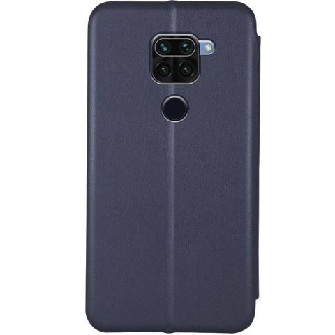 Шкіряний чохол-книжка Classy для Xiaomi Redmi Note 9 / Redmi 10X Темно-синій
