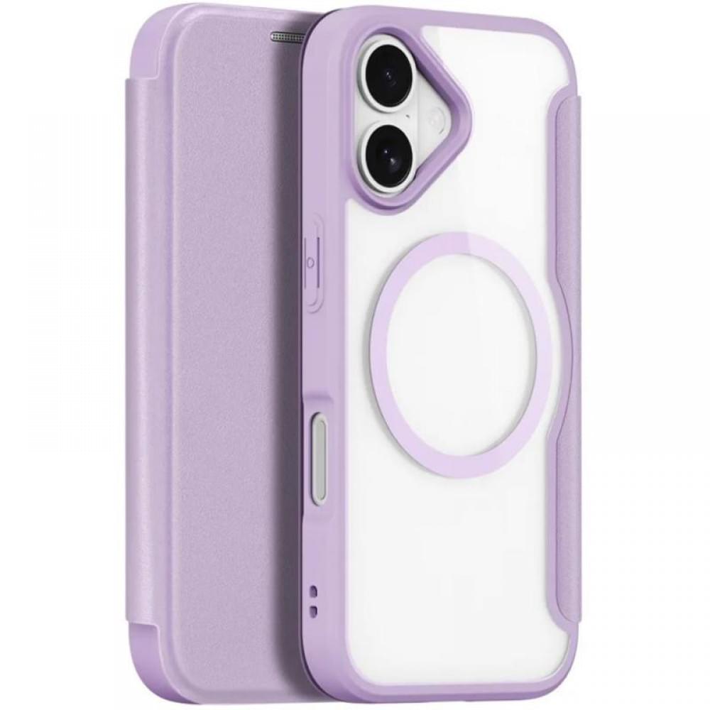 Чохол-книжка Dux Ducis Skin X Pro with MagSafe для Apple iPhone 17 (6.3") Purple Pink