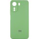 Чохол Silicone Cover Lakshmi Full Camera (AAA) with Logo для Xiaomi Redmi 13C / Poco C65 М'ятний / Mint