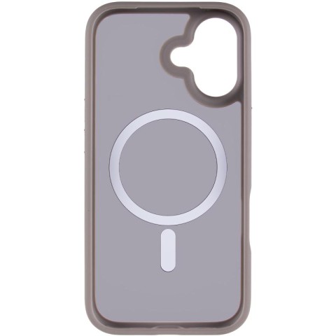 TPU+PC чохол Metal Buttons with MagSafe для Apple iPhone 17 (6.3") Сірий / Grey