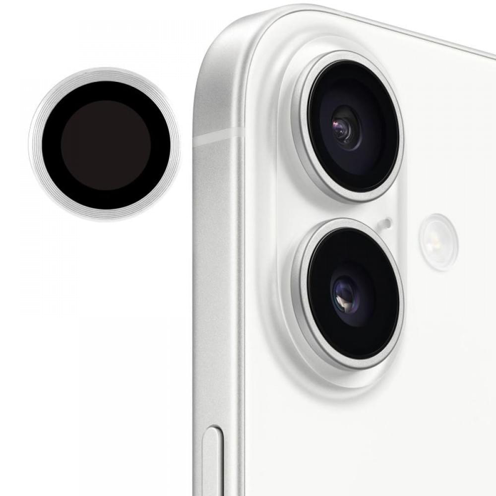 Захисне скло Metal Classic на камеру (у упак.) для Apple iPhone 17 (6.3") Срібний / Silver